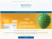 Tablet Screenshot of moogooskincare.co.uk